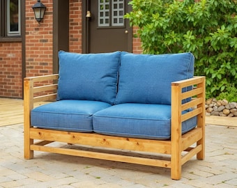 Outdoor Sofa Plan: Modern Patio Love seat, Woodworking Plans(PDF Download)