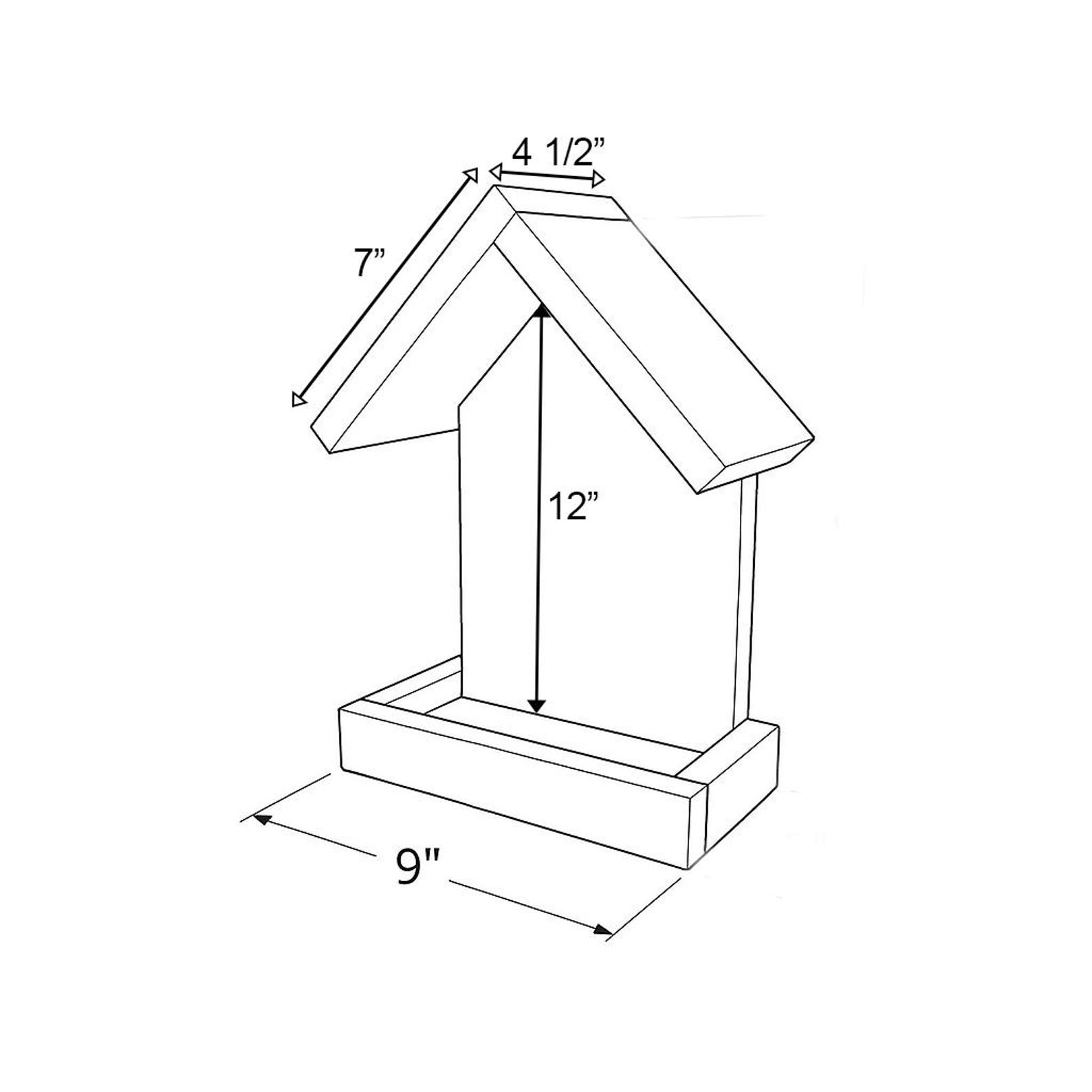 DIY Wooden Bird Feeder Plan: Garden Wildlife Project Outdoor