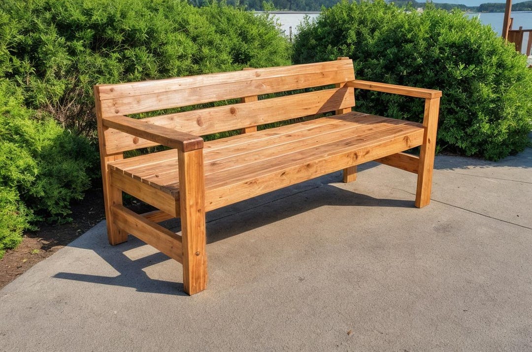 2x4 Outdoor Bench Build Plan, DIY Patio Furniture, Wood Plans (PDF) - Etsy