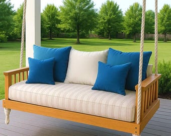 DIY Porch Swing Plans: garden swing bench woodworking(PDF Download)
