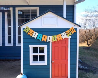 Kids Wooden Playhouse Plans: DIY Garden Project (PDF Download)