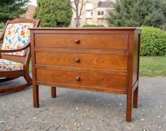 Wooden Console with Drawers Build Plans | DIY Dresser Cabinet Printable Plan