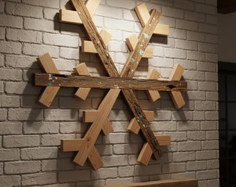 DIY Wooden Snowflake Decor Build Plan. | Holiday Decoration