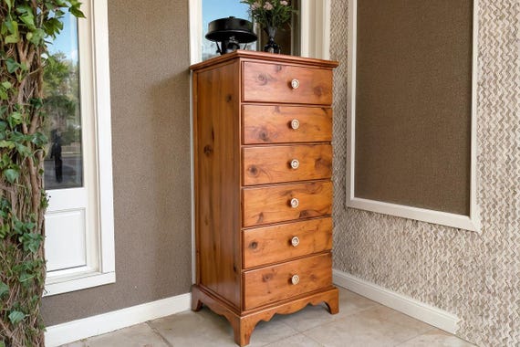 Tall 6-Drawer Dresser DIY Woodworking Plan: Bedroom Storage Cabinet (PDF Download)