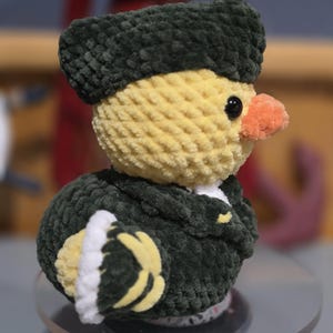 Handmade Crochet Military Ducks Cruise Jeep USAF Airforce Army Navy Marines image 18