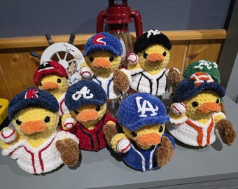 Handmade Crochet Baseball Fan Ducks Cruise