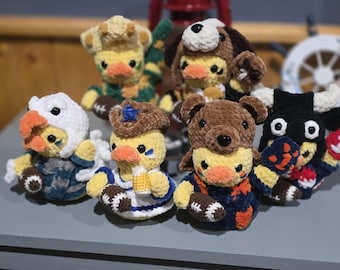 Handmade Crochet Football Fan Ducks Cruise