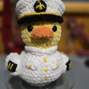 Handmade Crochet Military Ducks Cruise Jeep USAF Airforce Army Navy Marines Navy whites