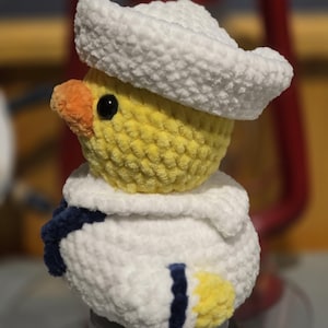 Handmade Crochet Military Ducks Cruise Jeep USAF Airforce Army Navy Marines image 3