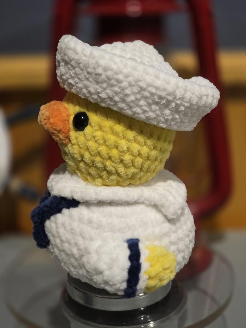 Handmade Crochet Military Ducks Cruise Jeep USAF Airforce Army Navy Marines image 3