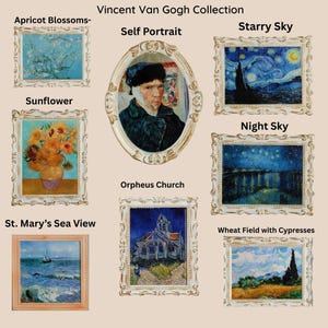 Famous Painting Magnet Sets | Museum Artwork Collection | Artist Painting Fridge Magnets