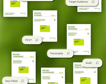 Brand Strategy Workbook: Small Business Branding Guides (7-Part PDF Series)