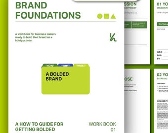 Brand Foundations Workbook for Business Owners | Define Your Brand Purpose (Digital Download)