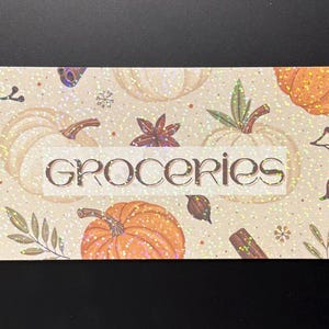Pumpkin Spice Cash Envelope Insert / Dashboard | Cash Based Zero Dollar Budgeting System