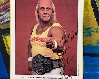 ハルク・ホーガン直筆サイン入り 16x20 WWE レスリング写真 BECKETT
