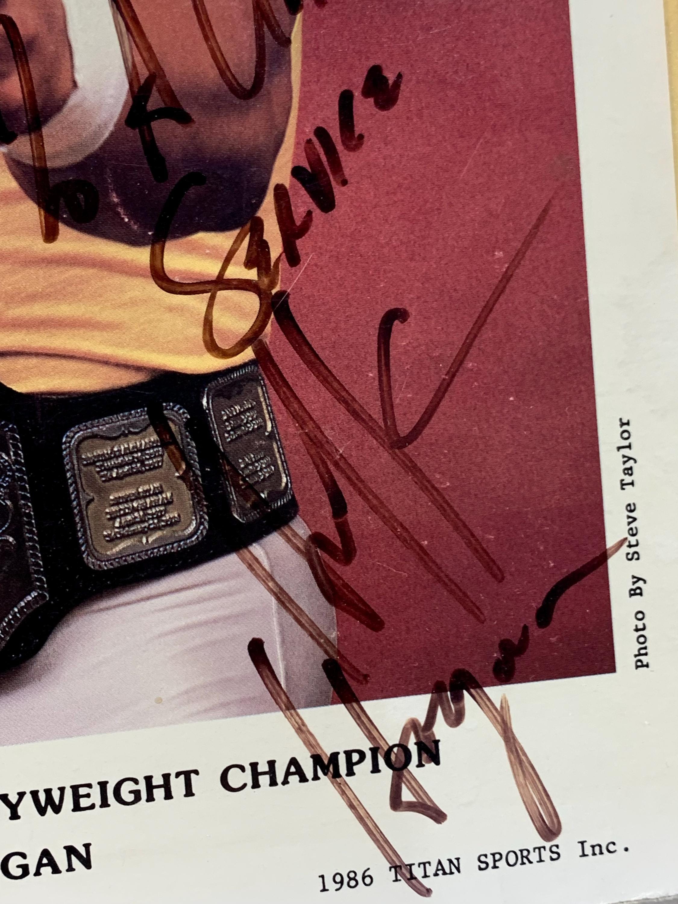 Hulk Hogan Signed Autograph Photo | 1980s Wrestling Legend | WWE