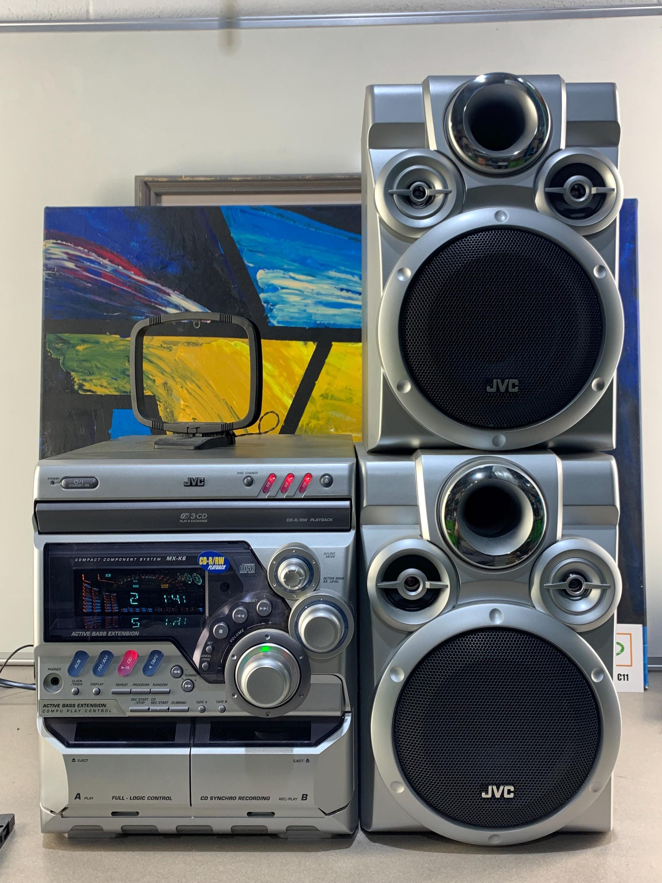 Vintage JVC MX-K6 Double Cassette Stereo System | Am/fm Radio CD