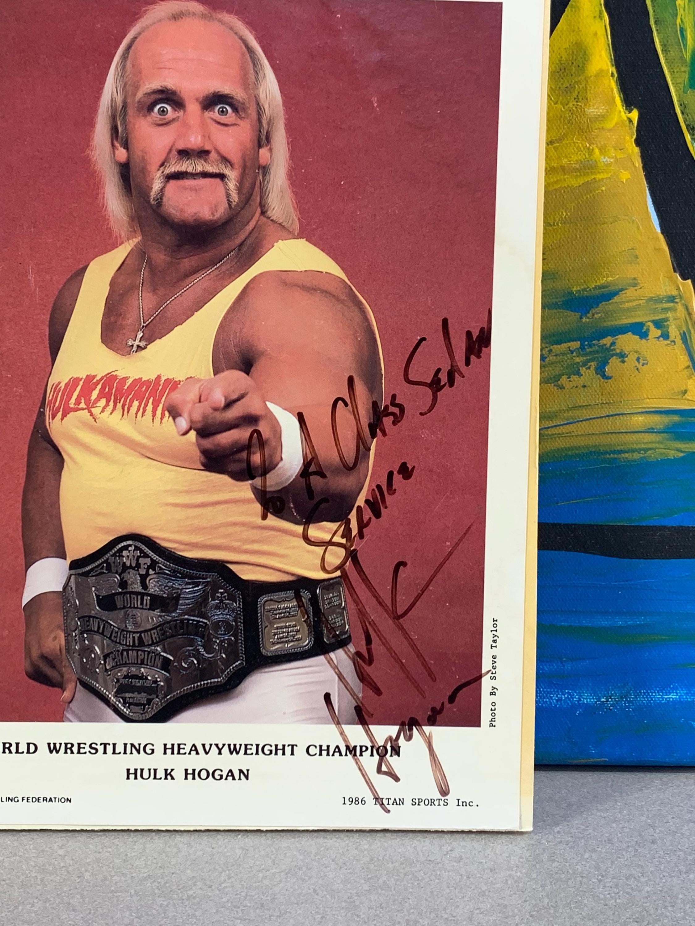 Hulk Hogan Signed Autograph Photo | 1980s Wrestling Legend | WWE