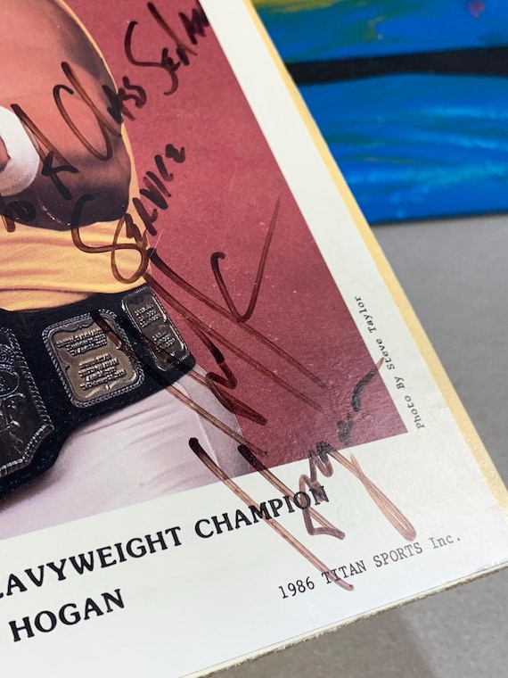 Hulk Hogan Signed Autograph Photo | 1980s Wrestling Legend | WWE