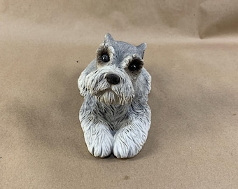 Sandicast, Schnauzer, Dog, Statue, Figurine, 8.5”, Sandra Brue