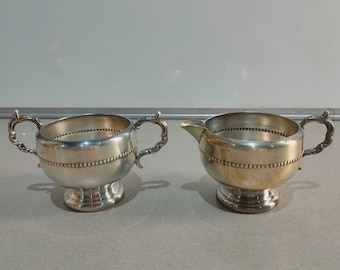 【きんかん】純銀800 クリーマー　シュガーボウルセット きんかん様専用】純銀800 クリーマー シュガーボウルセット