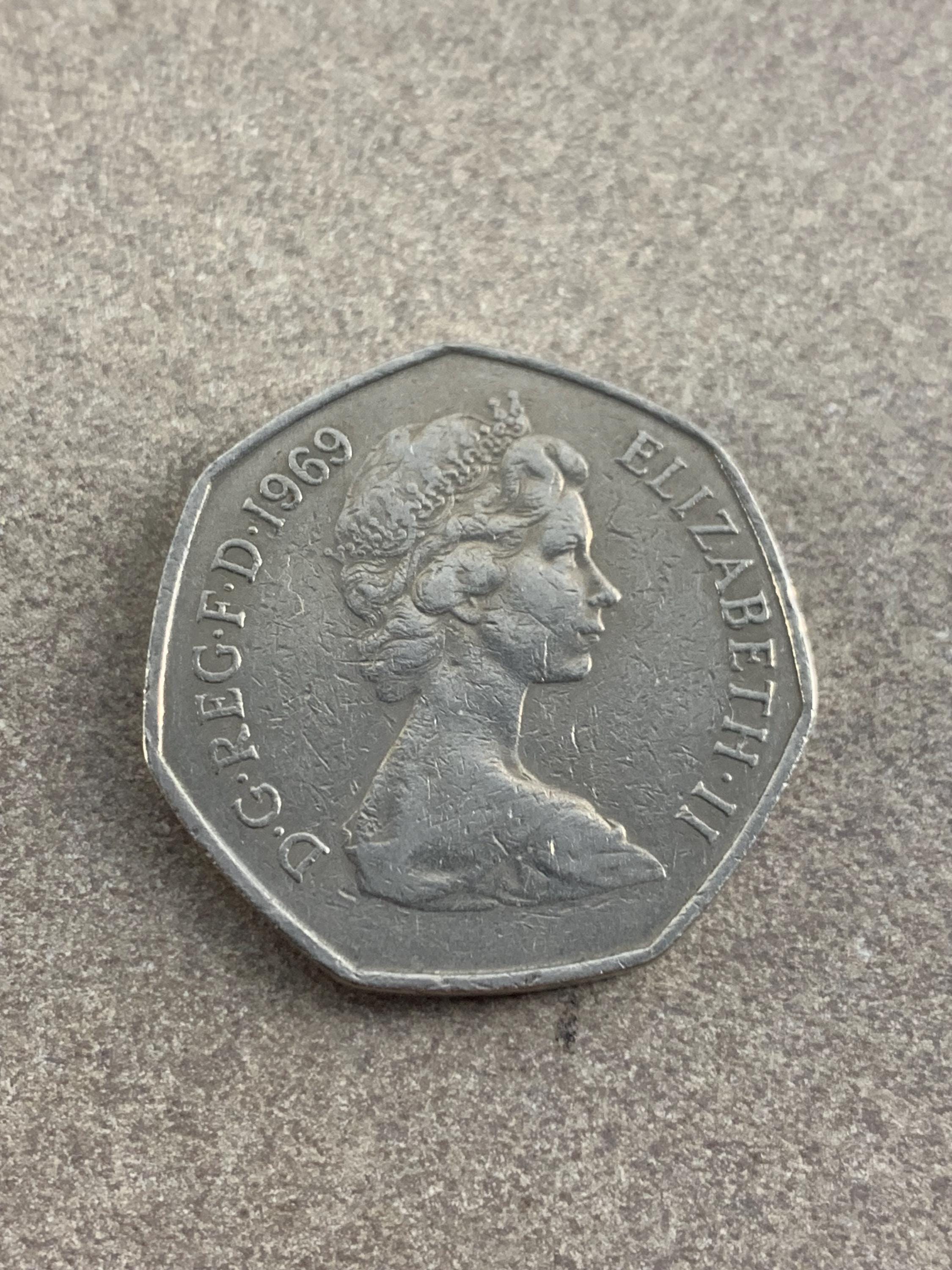 Elizabeth ii 50 pence - Etsy 日本