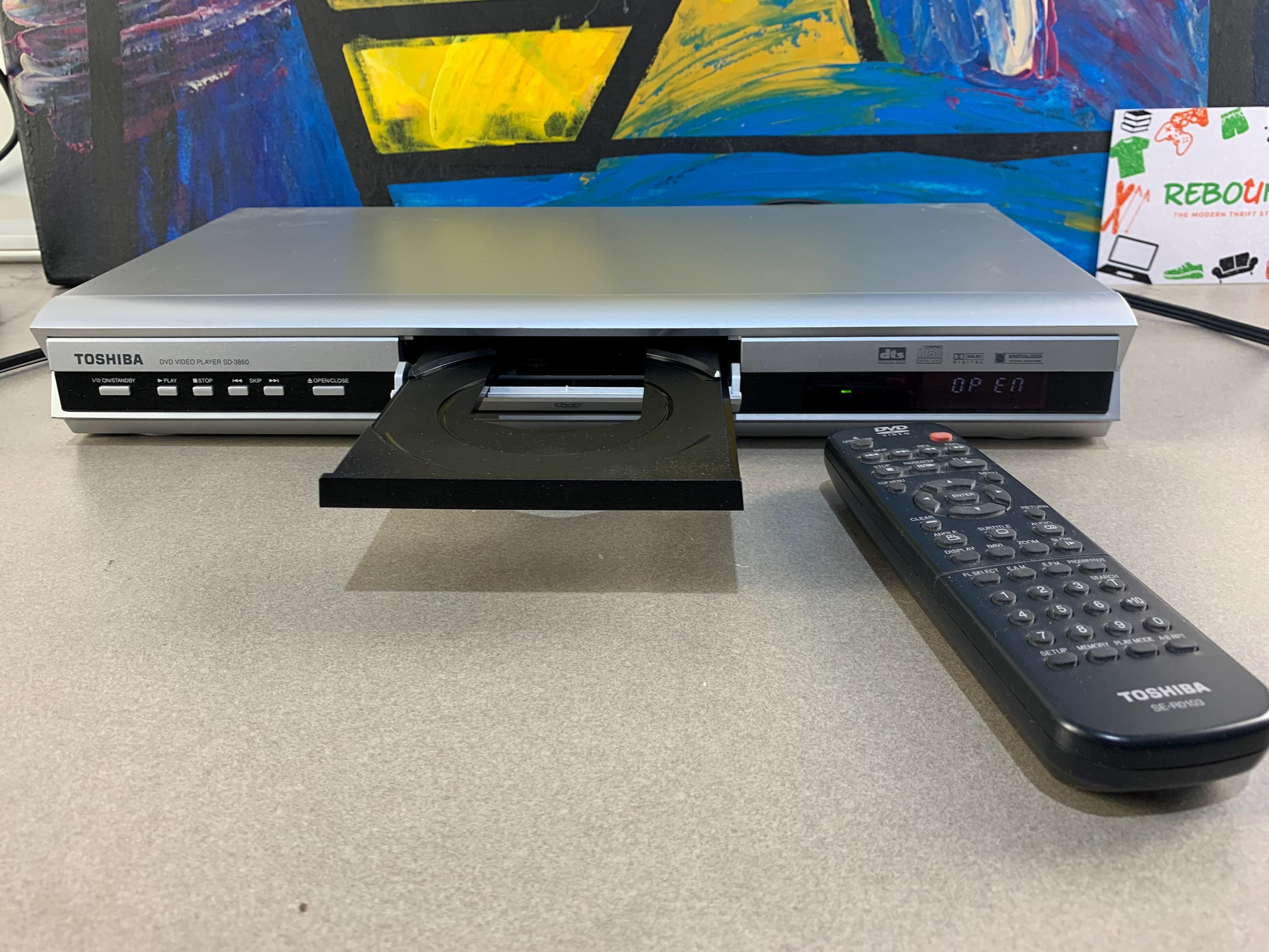 Vintage Toshiba SD-3860 DVD Player | Retro Home Entertainment