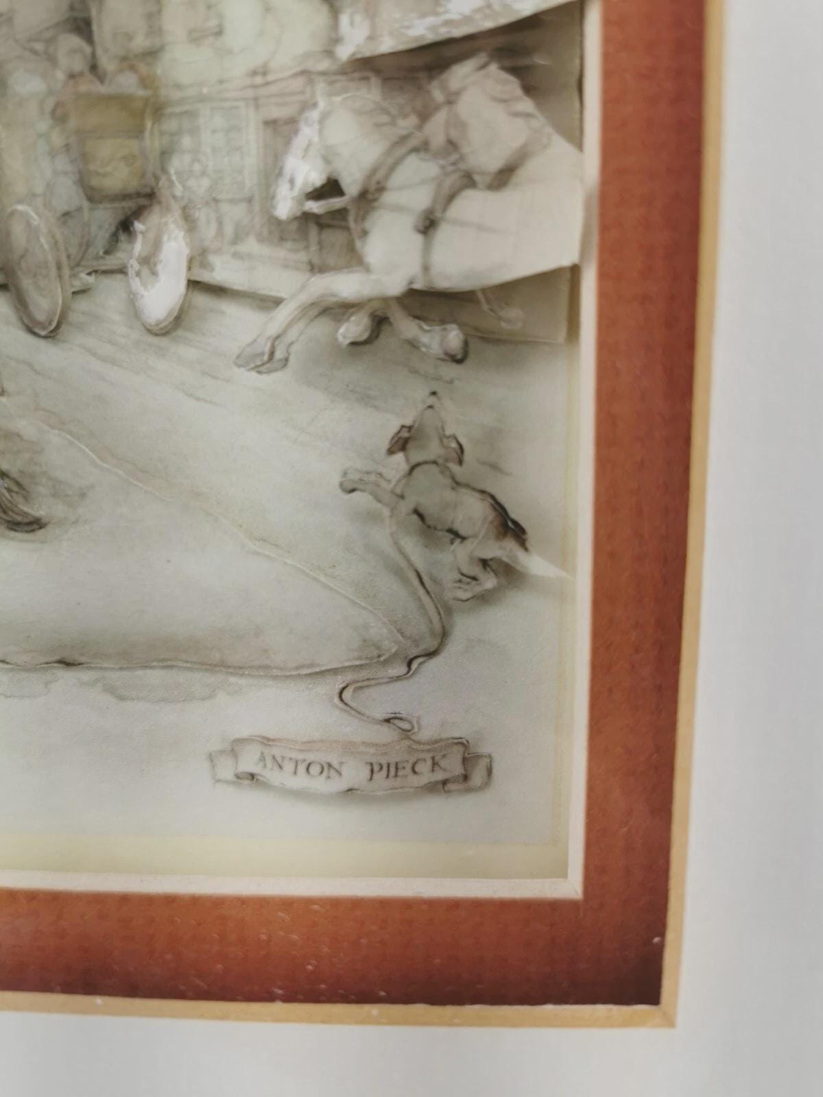 Vintage Anton Pieck 3D Shadow Box | “curiosity Shop” Paper Art