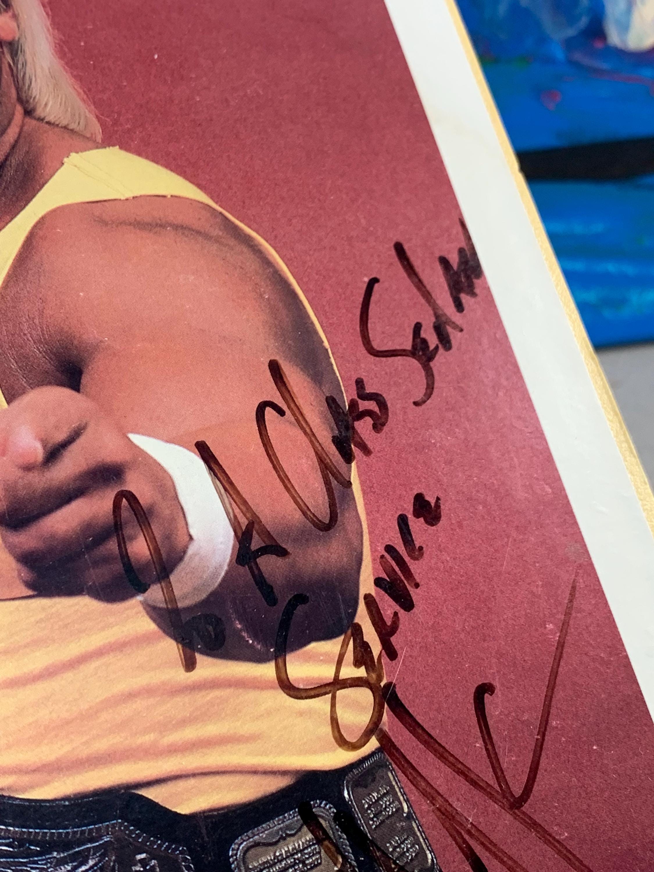 Hulk Hogan Signed Autograph Photo | 1980s Wrestling Legend | WWE