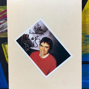 Chris de Burgh signerat foto | Original handsignerad autograf | Vintage musikminnessaker