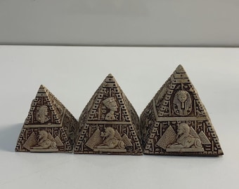 VTG エジプトピラミッド彫刻 象形文字装飾 コレクターズアイテム 古代