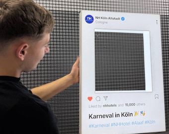 Instagram Photo Frame with LED Backlight – Social Media Style Event Frame for Hotels, Parties, Photo Booths & Brand Activations