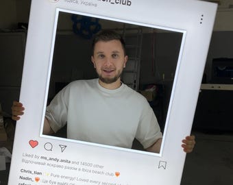 Custom Neon Photo Frame | LED Selfie Frame for Events, Weddings, Birthdays | Personalized Light Up Party Decor & Gift Idea