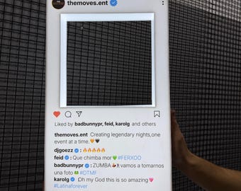 Personalized Instagram Frame, Custom Social Photo Frame – Personalized Event Display Board for Parties, Birthdays, Clubs, Weddings