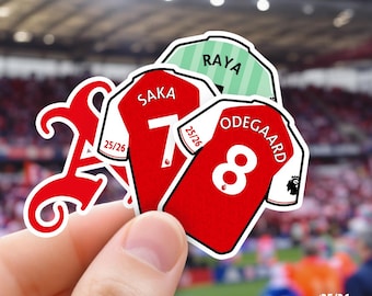 アーセナルFCステッカー100枚 - スカーフ、シャツ、バナー、プログラム
