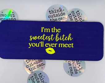 Funny Jersey Shore Can Cooler | Sweetest Bitch Drink Sleeve | Sammi Sweetheart Gift | Slap Wrap Beer Sleeve | Reality TV Fan Gift
