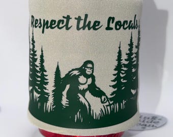 Big Foot Can Cooler | Sasquatch Slap Wrap Around Can | Camping Accessories