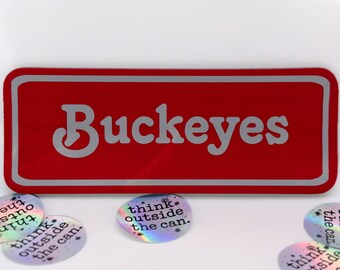 Buckeyes Retro Slap Wrap Can Cooler | Bold Sports Drink Sleeve