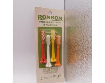 Vintage 4 Pack Ronson Replacement Toothbrush Heads