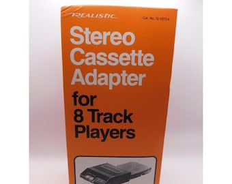 Nowy, realistyczny adapter kasetowy stereo VTG 12-1875a do odtwarzaczy 8-ścieżkowych