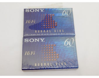 Sony HiFi 90 - 2 sztuki - Kasety magnetofonowe o standardowym polaryzowaniu typu I, wysokiej jakości