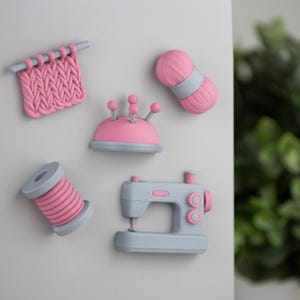 5er Set Magnete Nähen und Stricken | Garn, Nähmaschine, Stricknadel