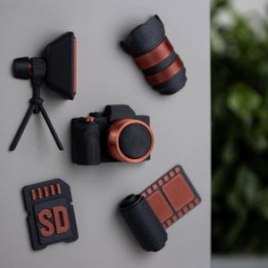 Fotografie Magnetset | Kamera, Objektiv, SD-Karte, Softbox & Filmrolle