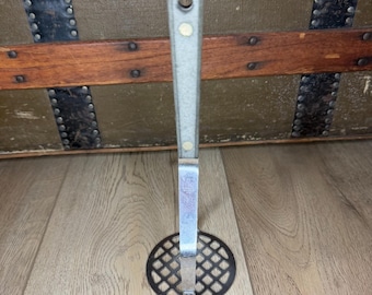 Vtg Flint Arrowhead Ekco Stainless Vanadium Potato Masher Composite Handle READ