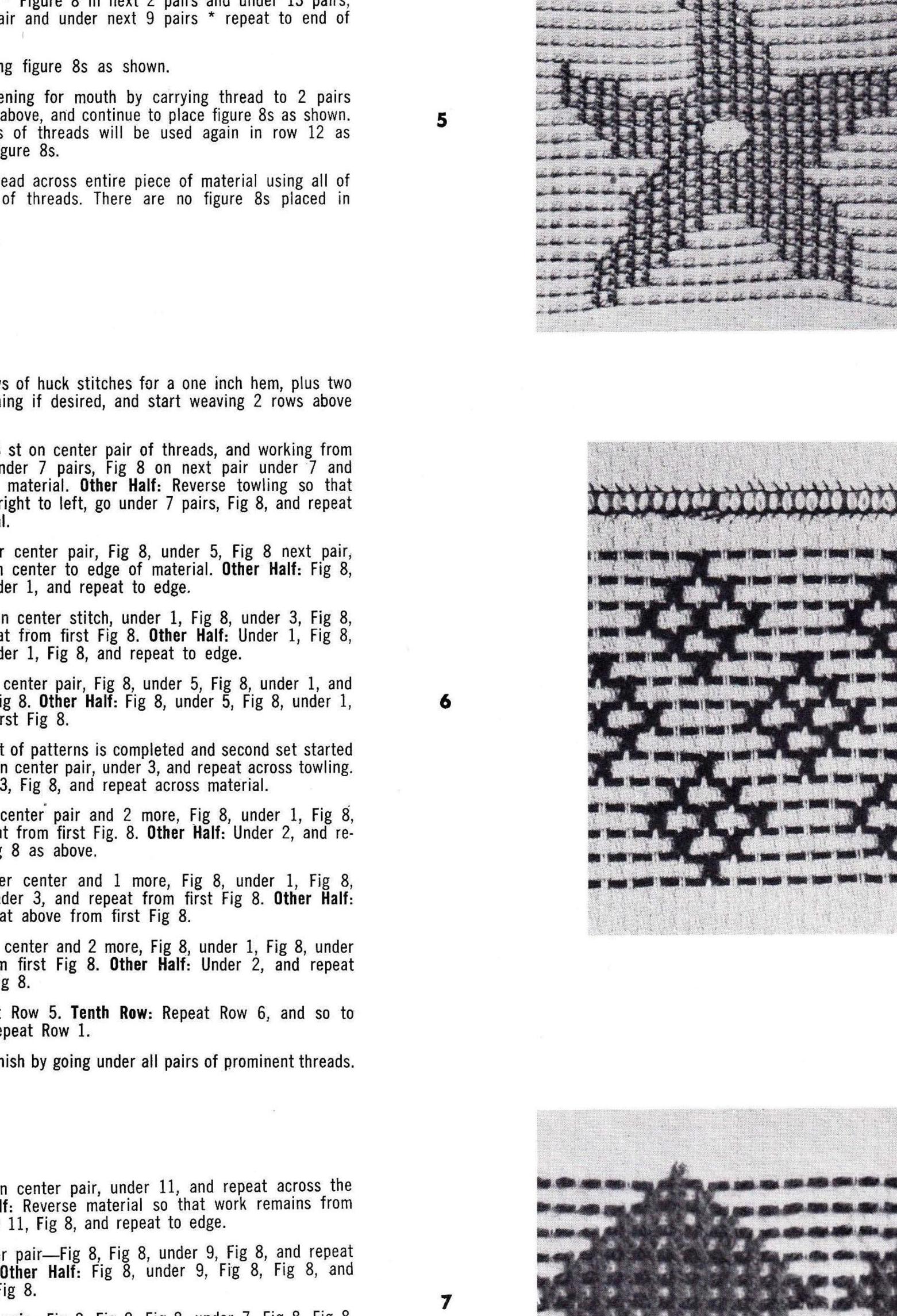 Huck Weaving - Swedish Embroidery - DIGITAL PATTERN - Etsy