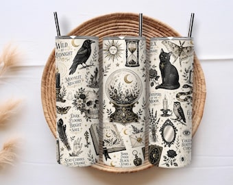 Not Enough Sage For This 20oz Skinny Tumbler Wrap PNG, Boho Tumbler Sublimation Design, Digital Download, Witchy Gift