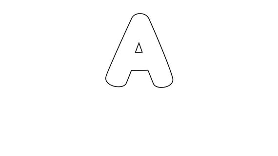 Bubble Letter Alphabet: A-Z Coloring Pages (PDF)