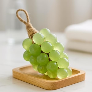 Handmade Grape Bunch Soap with Hanging Rope - Gift Boxed