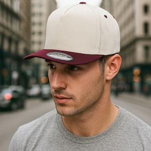 Blank 5-Panel Snapback Cap