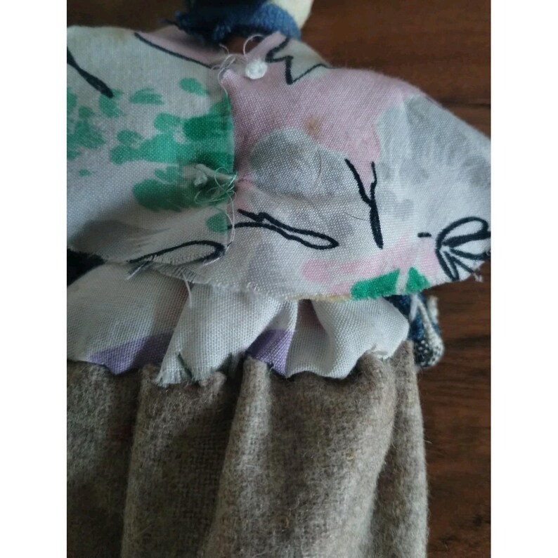 VTG Mexican Cloth Doll 10 Inches Tall image 5